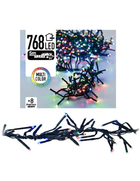 Clusterverlichting 768 LED 5.5m multicolor