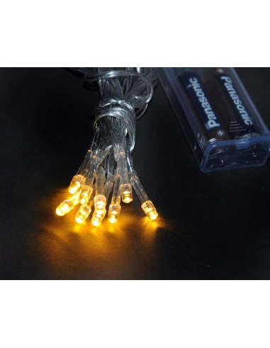 Kerstverlichting - 10 LED's - batterijen - Warm Wit