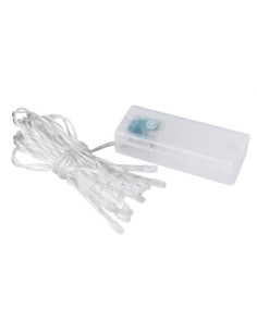 Kerstverlichting - 10 LED's - batterijen - Koud Wit 2