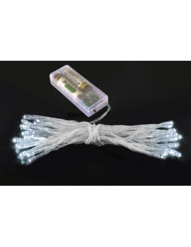 Kerstverlichting - 20 LED's - Batterijen - Koud Wit