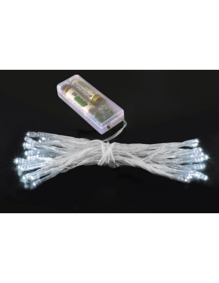 Kerstverlichting - 20 LED's - Batterijen - Koud Wit