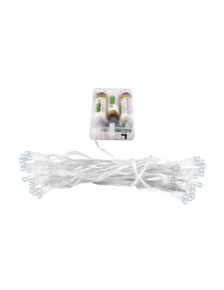 Kerstverlichting - 40 LED's - Batterij - Koud Wit