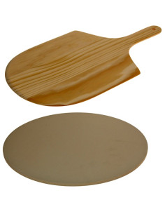 Pizza-baksteen met pizza-schep 2