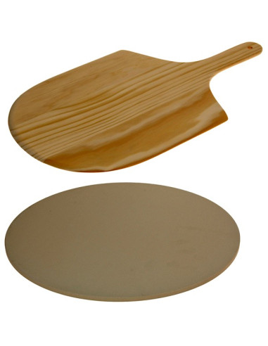 Pizza-baksteen met pizza-schep