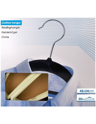 Kledinghanger vilt - set van 20 - beige