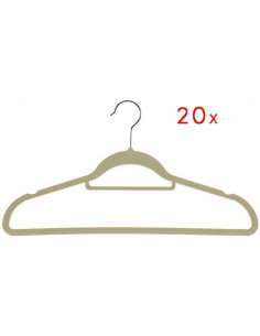 Kledinghanger vilt - set van 20 - beige 2