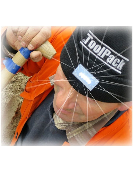 ToolPack Werkmuts met LED-verlichting - zwart