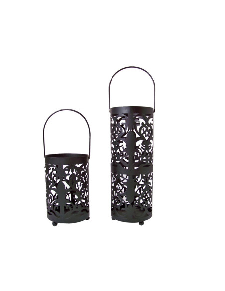 Kaarsenhouders - nostalgie - set van 2