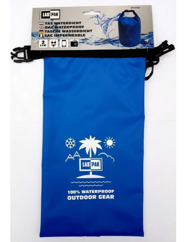 Waterdichte Zak - Lastpak - Tas - 2 Liter - Rood