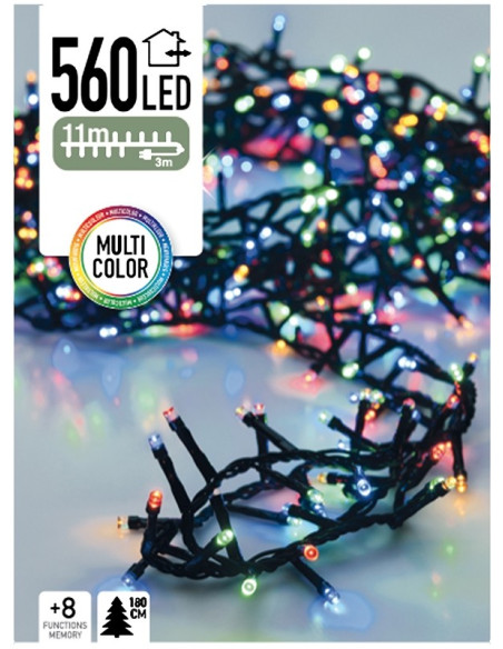 Micro Cluster 560 LED's 11 meter multicolor