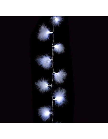 Guirlande veren - 10 LEDs - Helder Wit