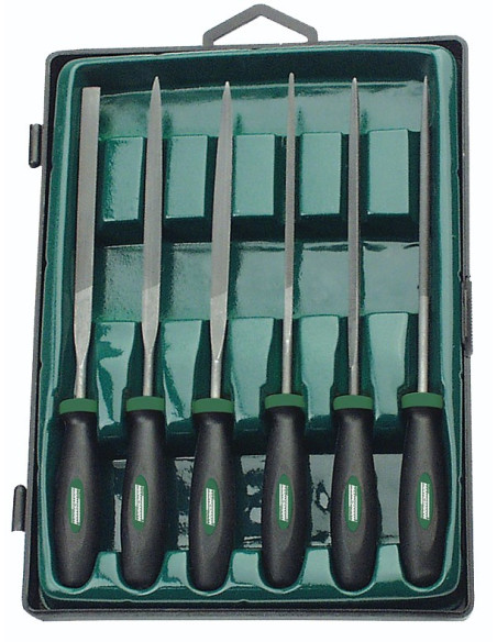 Bruder Mannesmann Sleutelvijlen (set van 6 stuks) in koffer