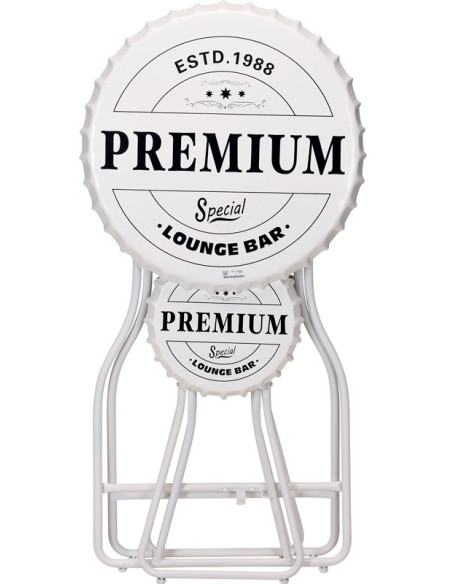 Bartafel met 2 stoelen - wit