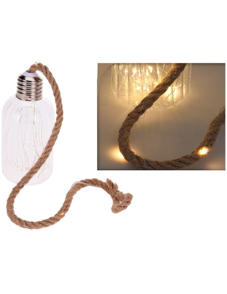 Glazen lamp met 20 LED