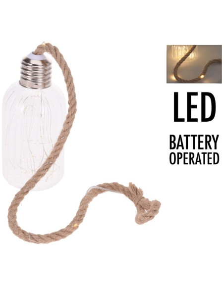 Glazen lamp met 20 LED