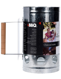 Houtskoolstarter Metaal - 27x16cm 2