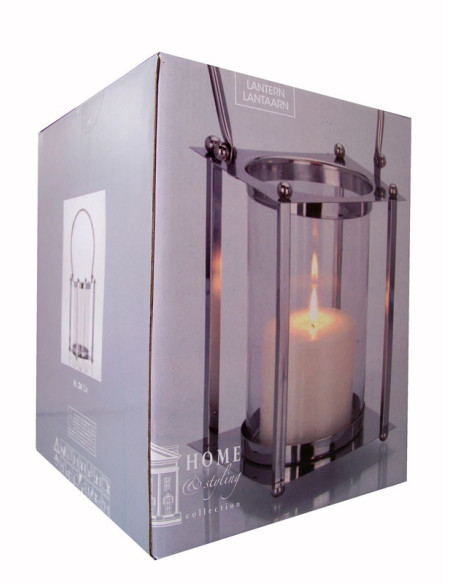 Unieke Zilveren Ronde Lantaarn 24/44cm - Creëer Betoverende Sfeer