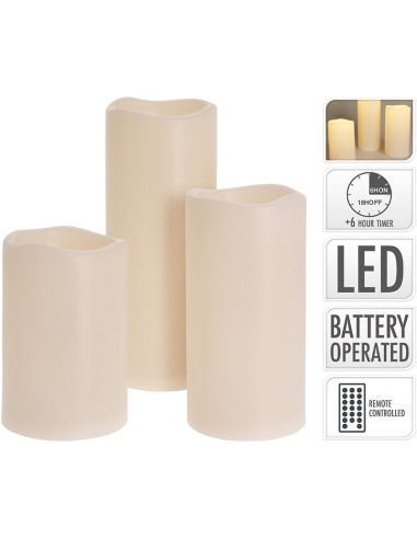 LED kaarsen - geschikt voor buiten - met timer...