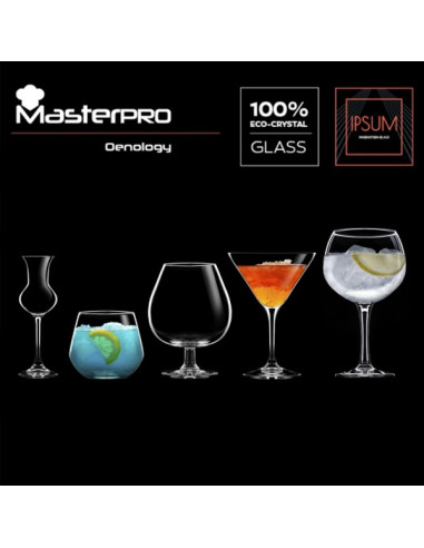 Masterpro Waterglazen 380ml - Kristalglas - 2...