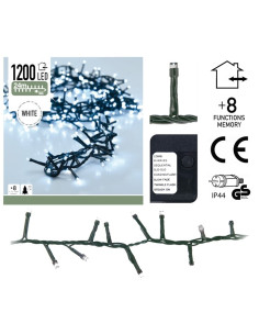 Micro Cluster 1200 LED's 24 meter wit 2