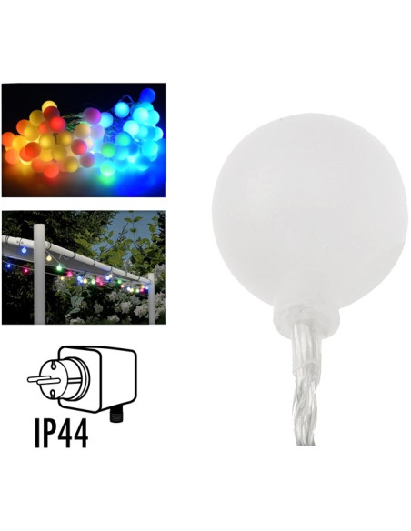 Feestverlichting 16 meter - 80 multikleur LED lampen