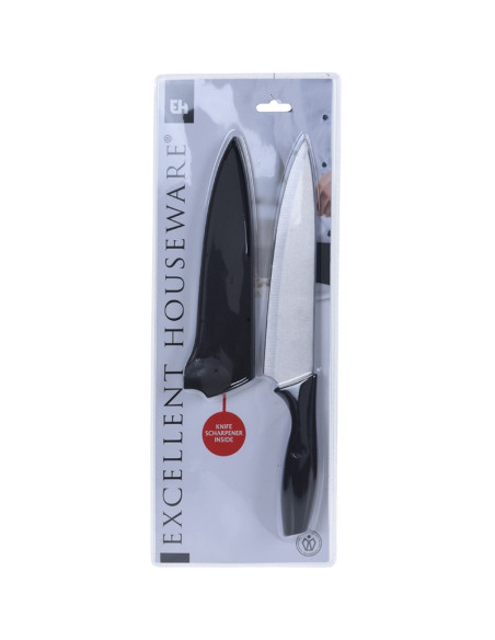 Vleesmes - incl. houder en slijper