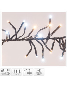 Clusterverlichting 576 LED 2-kleuren: wit + warm wit