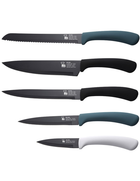 Renberg 5-delige Messenset - Color Slice