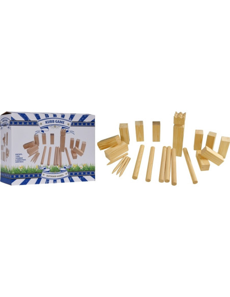 Kubb spelset - groot -hout