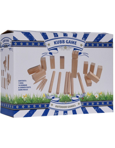 Kubb spelset - groot -hout