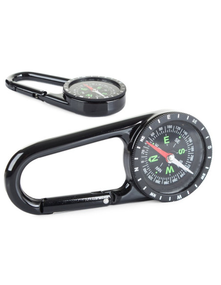 Kompas - Sleutelhanger met karabijnhaak