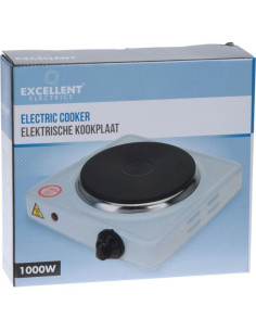 Elektrische Kookplaat - enkel - 1000W 2