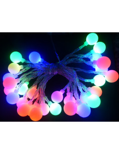 Kerstverlichting Vorm: Kerstballetjes 30 LED 3,8 meter RGB multicolor