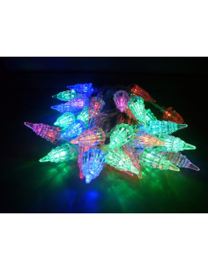 Kerstverlichting Vorm: Kerstboompjes 30 LED 3,8 meter RGB multicolor