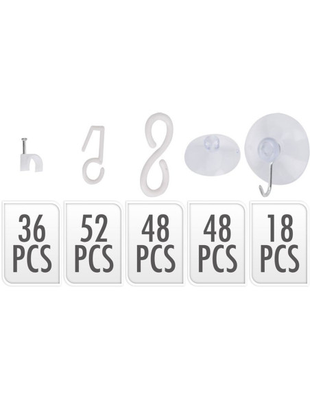 Bevestigingsset voor Kerstverlichting - 202 delig