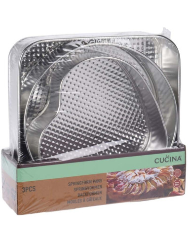 Springvormen -  set van 3 vormen