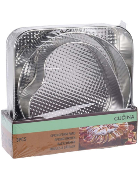 Springvormen -  set van 3 vormen