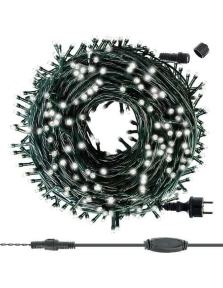 Kerstverlichting - 200 LED - Koud Wit - 20 meter - Combineerbaar