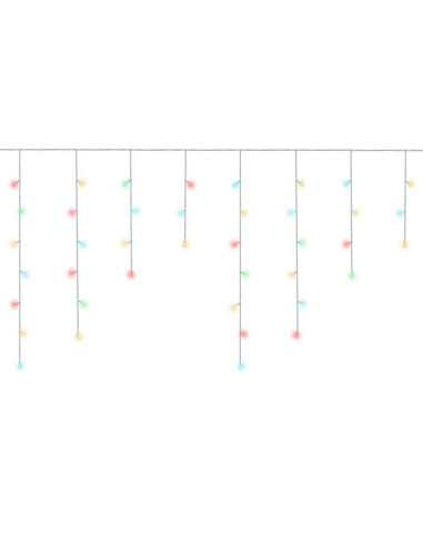 Kerstverlichting - 300 LED- IJsgordijn - Multicolor - Combineerbaar