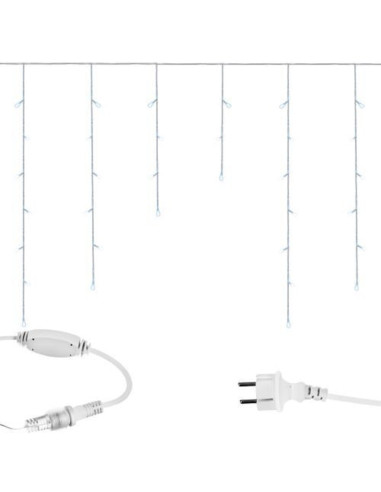 Kerstverlichting - 300 LED- IJsgordijn - Koud Wit - Combineerbaar