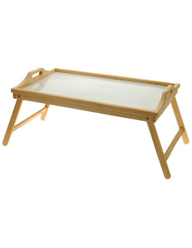 Houten dienblad voor op bed