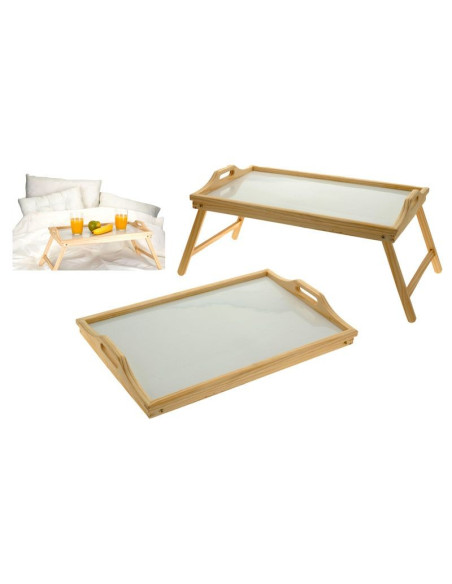 Houten dienblad voor op bed