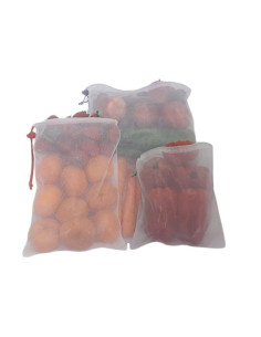 Duett Herbruikbare Fruit- en Groentezakjes Polyester 6 stuks