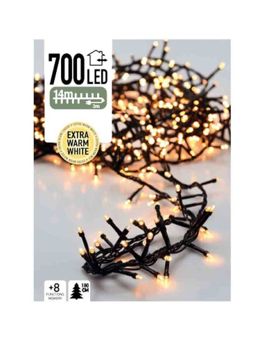 Micro Cluster 700 LED's 14 meter extra warm wit