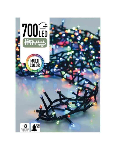 Micro Cluster 700 LED's 14 meter multicolor