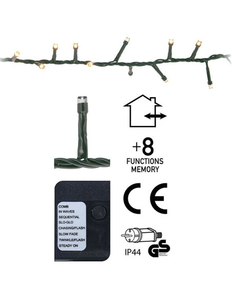 Micro Cluster 560 LED's 11 meter extra warm wit