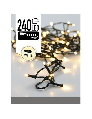 LED-verlichting 240 LED's 18 meter warm wit