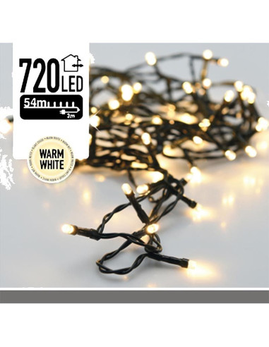 Kerstverlichting 720 LED's 54 meter warm wit