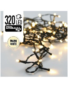 Kerstverlichting 320 LED's 24 meter warm wit