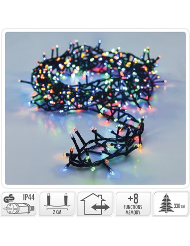 Micro Cluster - 1800 LED's - 48 meter - multicolor